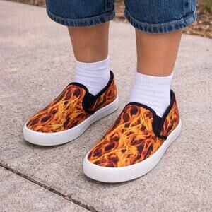 Loudmouth Flame Print Sam Sneaker size 1